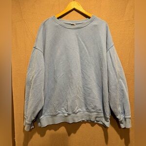 Casual Blue Women's Sweatshirt
